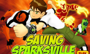 Ben 10 Saving Sparksville Game